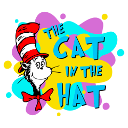 The Cat In The Hat Funny Dr Seuss Svg Digital Download