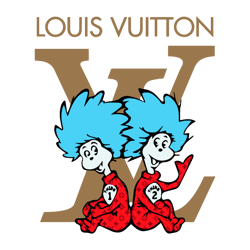 Funny Louis Vuitton Thing 1 Thing 2 Svg Digital Download