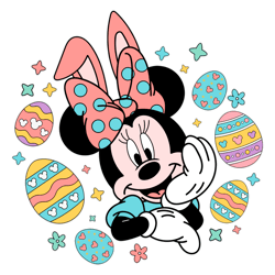 Minnie Bunny Ear Easter Eggs Svg Digital Download