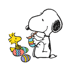 Cute Snoopy And Woodstock Easter Eggs Svg Digital Download
