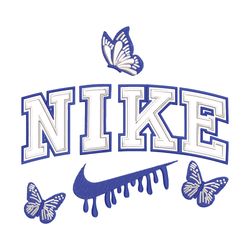 Nike Butterfly Embroidery Design