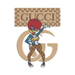 Cartoon Gucci Brand Embroidery Design