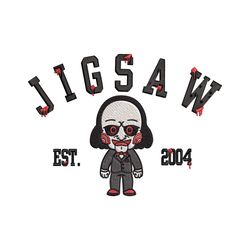 Jigsaw Est Embroidery Files Halloween