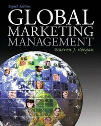 TestBank Global Marketing 8th Edition Keegan