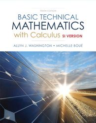 Solution Manual for Basic Technical Mathematics with Calculus SI Version Canadian 10th Edition Washington