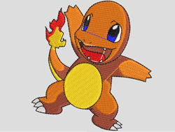 Charmander Machine Embroidery Designs, Embroidery Designs, Instant Download, Embroidery File