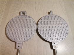 Vintage Aluminum 3D Cookies Form for Baking, Iron Press Waffle Biscuits and Cookies, Kitchen Assistant Decor USSR 21