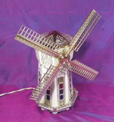 Vintage Music Lamp Windmill, Decorative Souvenir Light House Luminaire, Retro Home Decor Gift USSR 4
