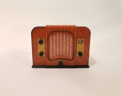 Vintage Rare Miniature Radio Radioline, Lincoln 60 France 1932 Portable Radio Collection Model Perfectly Working