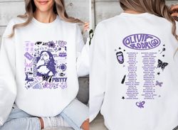 Olivia Guts Tour Shirt, Guts Tour 2024 Sweatshirt Shirt, 2024 Concert Shirt, Guts Tee, Olivia Bad Idea Right Shirt, Sour