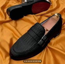 Sleek Black Men's Shoes: Elevate Your Style with Confidence, Classic men modern shoe, Hand-made top quality men's shoe