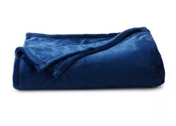 SuperSoft Plush Blanket ,Color: Navy
