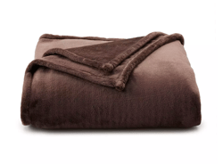 SuperSoft Plush Blanket ,Color: Brown