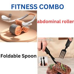 4 in 1 Steel Spoon & abdominal roller wheel Combo pack(US Customers)