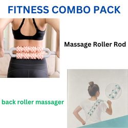 Seven-balls back roller massager & Massage Roller Rod(US Customers)