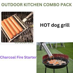Charcoal Fire Starter & HOT dog grill Detachable(US Customers)