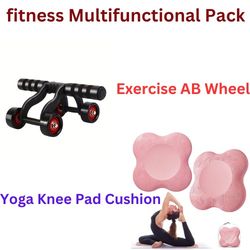 Yoga Knee Pad Cushion &  4 Wheel Exercise AB Wheel(US Customers)