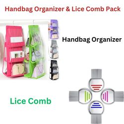 Lice Comb & Handbag Organizer Combo Pack(US Customers)