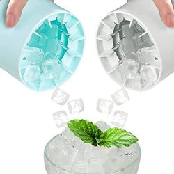 Silicone Ice Bucket Cup Mold Round Cylinder Ice Cube Making Mould(US Customers)