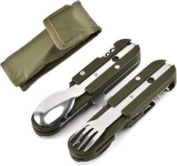 Multipurpose Outdoor Tools Spoon And Fork Set Can Opener With Bag(US Customers)