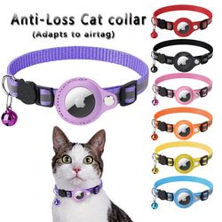 Multi Purpose Airtag Holder Cat Collar Breakaway Adjustable Anti-Loss Reflective Airtag Cat Collar(US Customers)