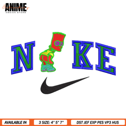 Nike And Bart Embroidery Design