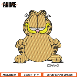 BIg Belly Garfield Cat Embroidery