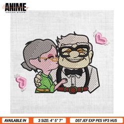Up Movie Valentine Love Couple Embroidery
