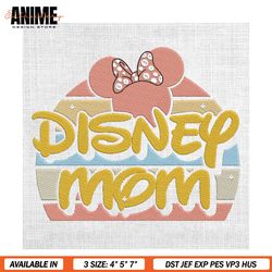 Disney Mom Minnie Retro Mother Day Embroidery