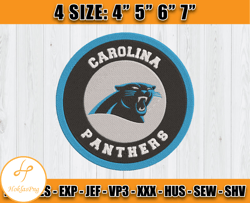 Panthers Embroidery, Embroidery, NFL Machine Embroidery Digital, 4 sizes Machine Emb Files -16 & Hoklas