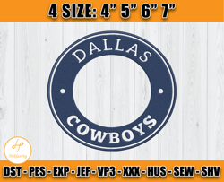 Dallas Cowboys Embroidery Design, Logo NFL Embroidery, Sport Embroidery, Embroidery Patterns