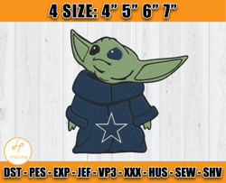 Baby Yoda Embroidery, Dallas Embroidery Design, Sport Embroidery