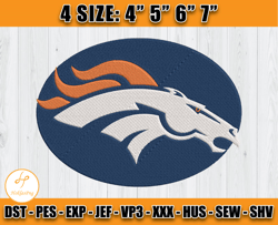 Denver Broncos Embroidery File, NFL Sport Embroidery, Sport Embroidery, Football Embroidery Design
