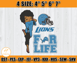 Detroit Lions Betty Boop Embroidery Design, Betty Boop Embroidery, Detroit Embroidery File, Sport Embroidery