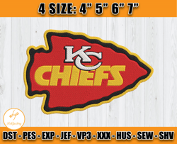 Logo Kansas City Chiefs Embroidery Designs, NFL embroidery, logo sport embroidery,Embroidery Design,