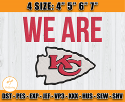 We are Chiefs Embroidery Design, Chiefs Embroidery, Sport Embroidery, Football Embroidery Design