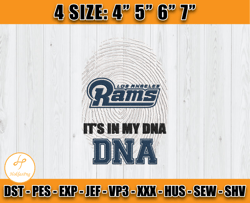 It's My DNA Rams Embroidery Design, Los Angeles Rams Embroidery, Football Embroidery Design, Embroidery Patterns