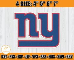 New York Giants Embroidery Designs, NFL Embroidery Designs, NFL Giants Embroidery, Digital Download