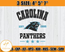 Carolina Panthers Football Embroidery Design, Brand Embroidery, NFL Embroidery File, Logo Shirt 03
