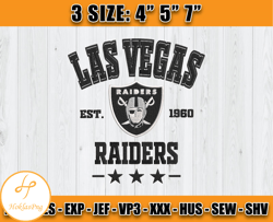 Las Vegas Raiders Football Embroidery Design, Brand Embroidery, NFL Embroidery File, Logo Shirt 26