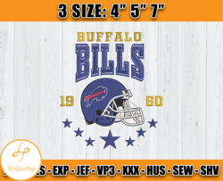 Buffalo Bills Football Embroidery Design, Brand Embroidery, NFL Embroidery File, Logo Shirt 50