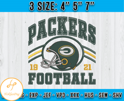 Green Bay Packers Football Embroidery Design, Brand Embroidery, NFL Embroidery File, Logo Shirt 71