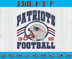 New England Patriots Football Embroidery Design, Brand Embroidery, NFL Embroidery File, Logo Shirt 93