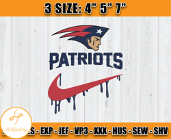 New England Patriots Nike Embroidery Design, Brand Embroidery, NFL Embroidery File, Logo Shirt 141