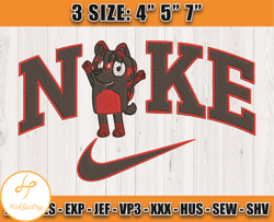 Nike X Chilli embroidery, Bluey Character embroidery, cartoon Inspired Embroidery