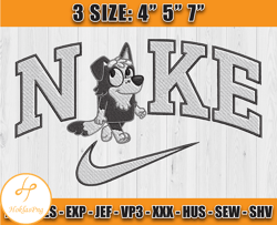 Nike X Bluey embroidery, Cartoon Character embroidery, embroidery pattern
