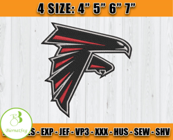 Atlanta Falcons Embroidery, NFL Falcons Embroidery, NFL Machine Embroidery Digital, 4 sizes Machine Emb Files-22-Biernat