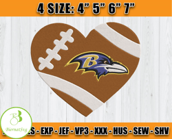 Ravens Embroidery, NFL Ravens Embroidery, NFL Machine Embroidery Digital, 4 sizes Machine Emb Files -12-BiernatSvg
