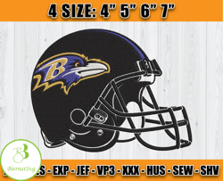 Ravens Embroidery, NFL Ravens Embroidery, NFL Machine Embroidery Digital, 4 sizes Machine Emb Files -27-BiernatSvg