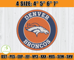 Denver Broncos Logo Embroidery, Broncos Embroidery, Football Embroidery Design, Embroidery Patterns
